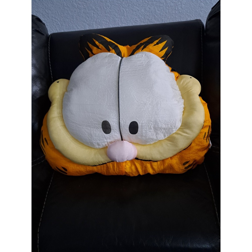 Vintage GARFIELD Movie/‎ Show Lrg 17" Nylon Plush Cat Pillow 1990s Garfield EUC
